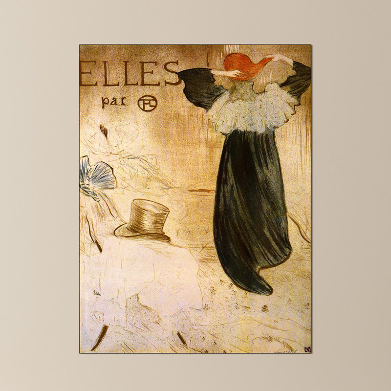 Henri De Toulouse-Lautrec - Wrapped Canvas Painting, 120cm H x 90cm W x 1.8cm D