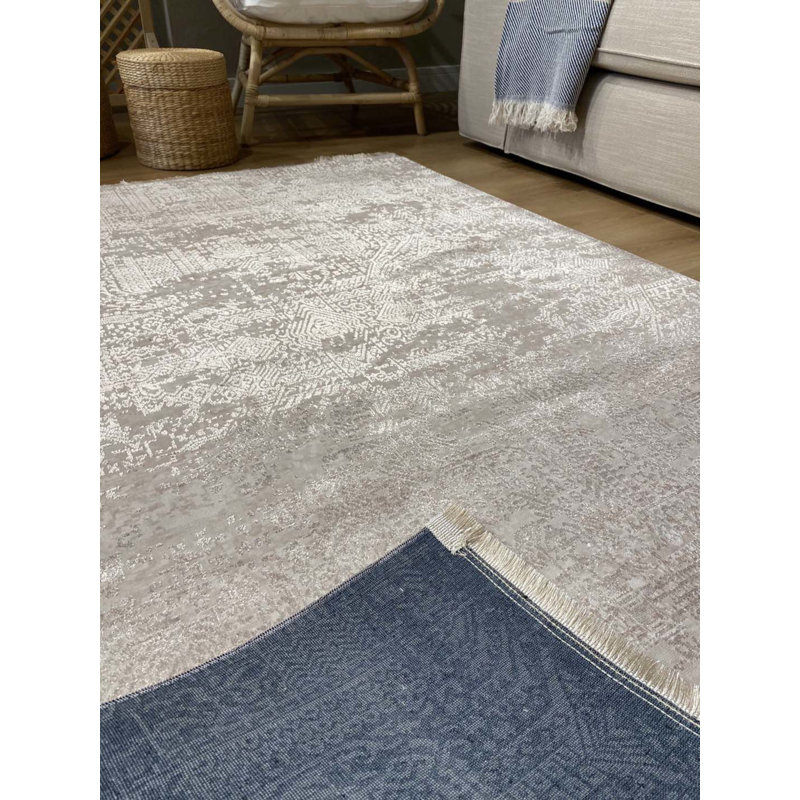 Tapis en coton Tilina avec envers antidérapant, Rectangle 3 pi 3 po x 14 pi 9 po