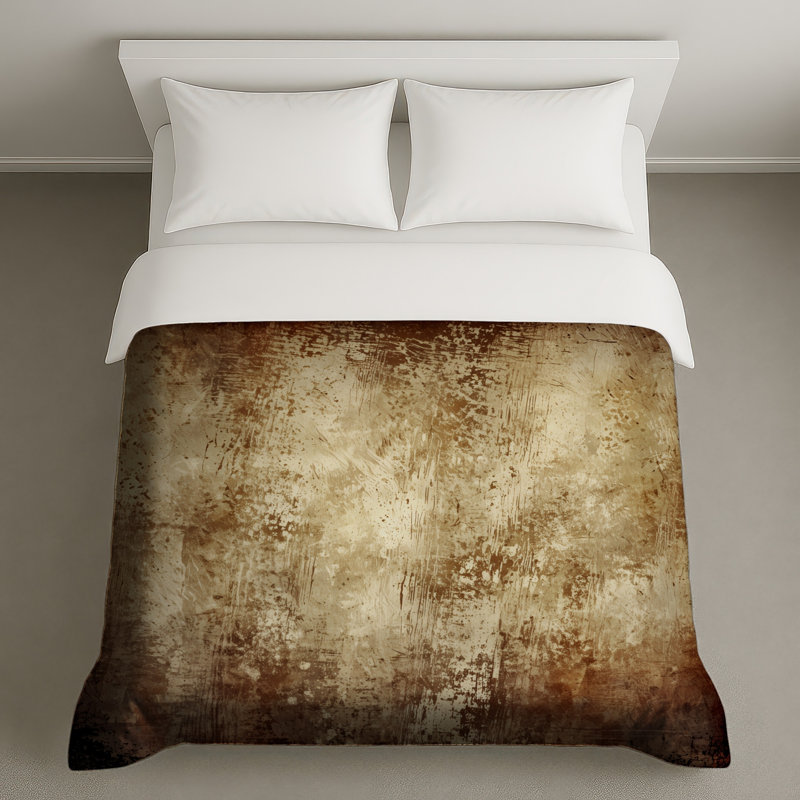 Housses de couette à texture grunge vieilli, Très grand lit