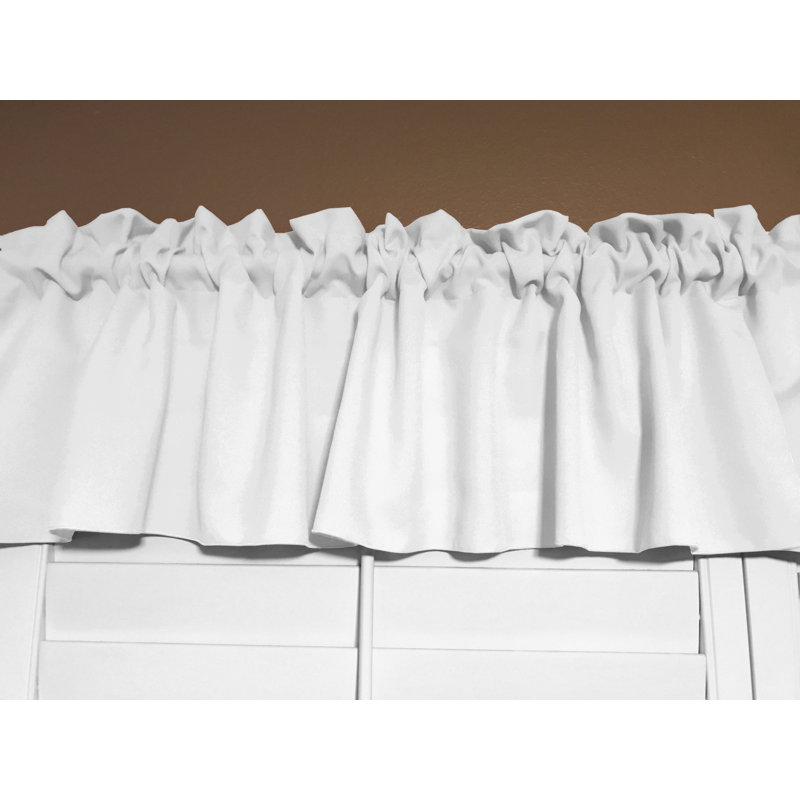 Cantonnière sur mesure l 58 po Pastorella, L 58 po x L 16 po, Blanc