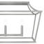 Luminaire suspendu rectangulaire à 6 lumières pour îlot de cuisine Laurel Ridge-56775412