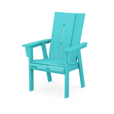 POLYWOOD Modern Curveback Adirondack Dining Chair