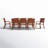 Anautica 8 - Person Wood Patio Dining Set with Rectangular Table