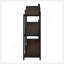 Table d'appoint, console, vestibule, étroit, canapé, salon, chambre à coucher, stratifié brun, métal noir, contemporain, moderne-734956084