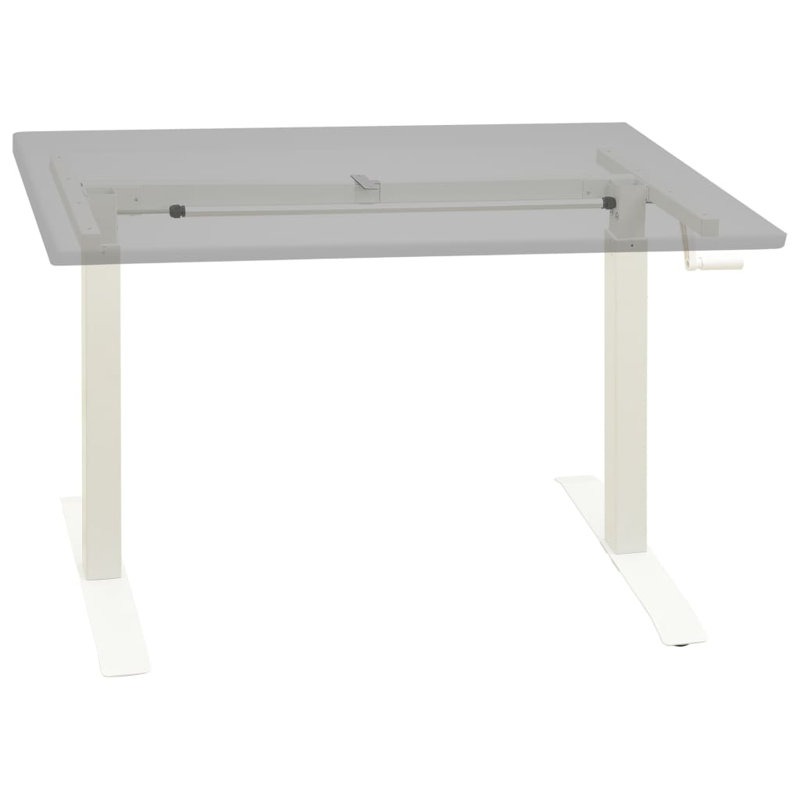 Newsburg Desk Leg, White