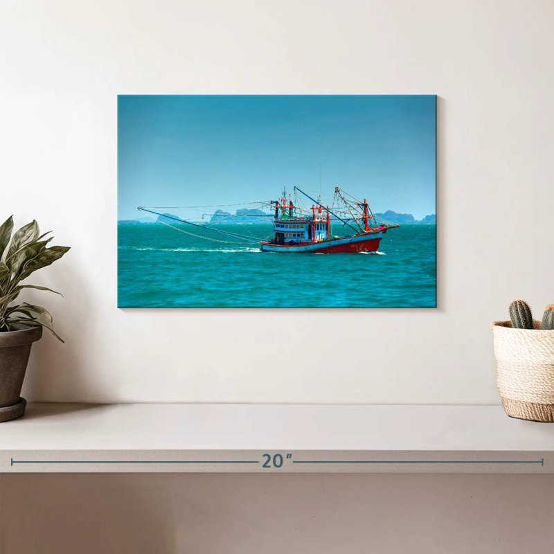 Senne Thai Fishing Boat, 8" H x 12" W