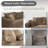 Gus 102.4"W 6 Seaters Convertible LAF RAF U-shape Corduroy Sectional, include 2 Ottomans-1070046362