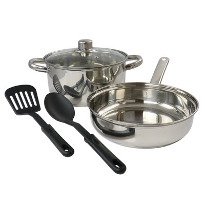 Ensemble de batterie de cuisine en acier inoxydable 5 pièces