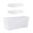 Wham Festive 3 Piece Tree & 2 Bauble Storage Boxes Clear