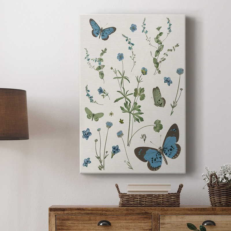 Botanical Page I -Gallery Wraraped Cavas, H 27 po x l 18 po
