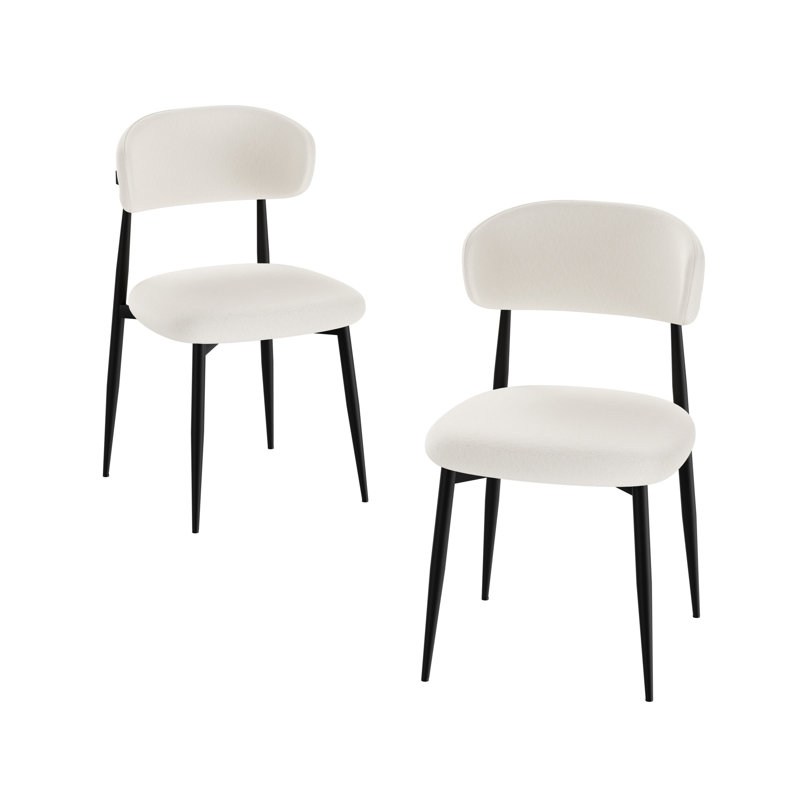 Chaises de salle à manger Modern Modern, Black