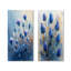 Ensemble de 2 pièces d'art mural matin chardon bleu I - Thistle-1065330335-1065330332-1065330334