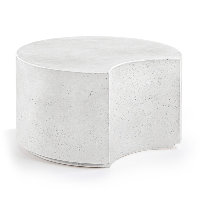 Table basse d'intérieur et d'extérieur en béton Imperia