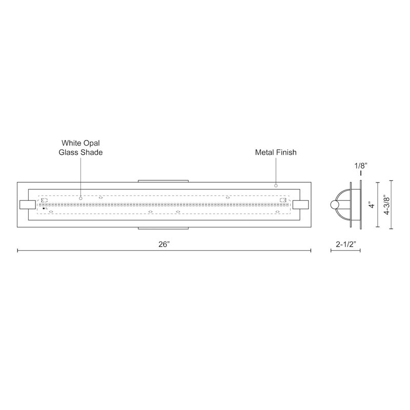 Lighthouse 1 - Light LED Bath Sconce
