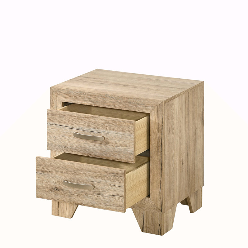Nightstand For Bedroom, Natural