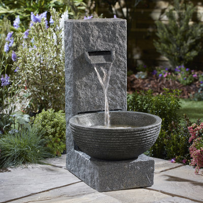 Drome Weather Resistant Floor Fountain with Light