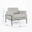 Arione 30.5" Wide Metal Frame Accent Chair-264416408