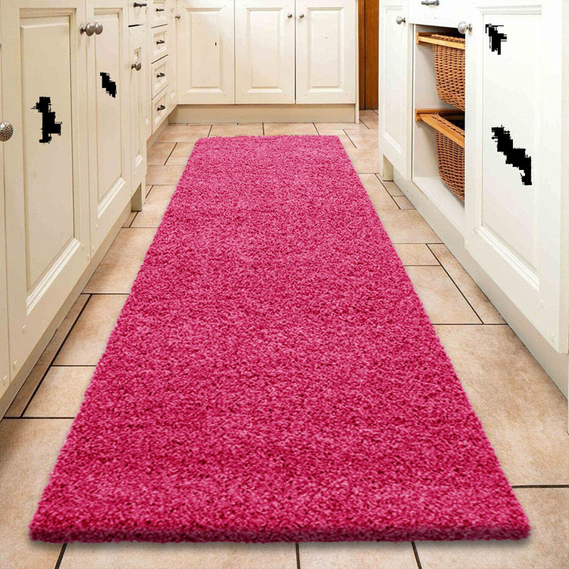 Runner Mayalyn Solid Colour Shag 60cm X 220cm Area Rug
