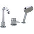 Robinet de baignoire thermostatique à 3 trous et garniture de douche à main Talis S