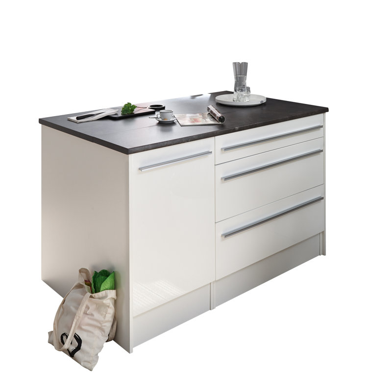 Mickala 145 Cm Kitchen Island, Black