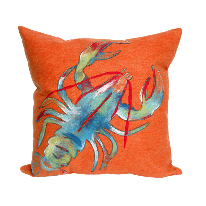 Vision II Lobster Throw Pillow