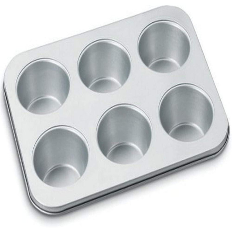 Cuisinart 6 Cup Jumbo Muffin Pan, Silver