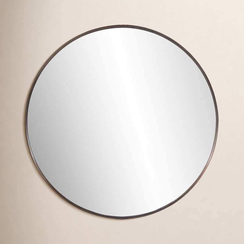 Lansing Stainless Steel Mirror, Brushed Brass