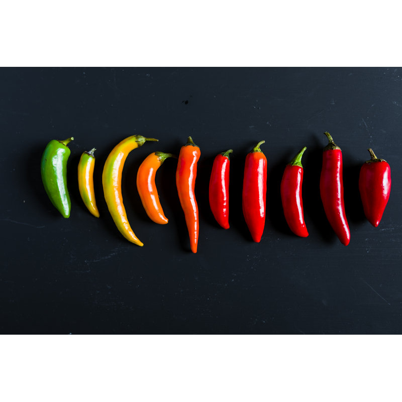 Chilli Peppers by NatashaPhoto - Wrapped Canvas Print, 30cm H x 46cm W x 3.8cm D