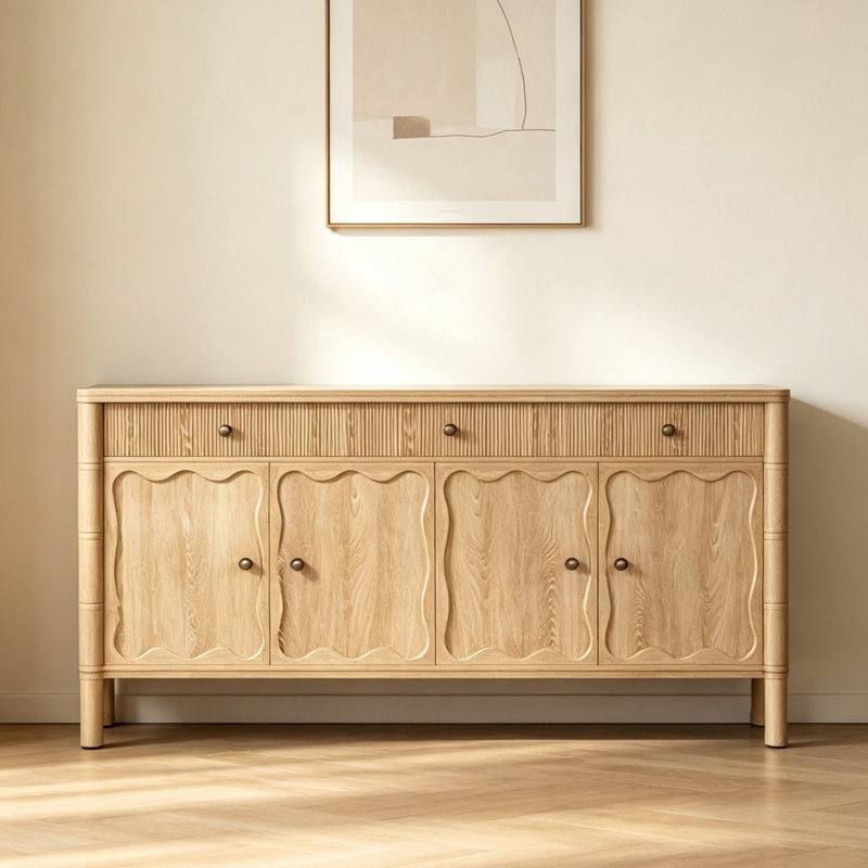 Buffet de cuisine haut de gamme, H 32,28 po x l 62,99 po x P 17,32 po
