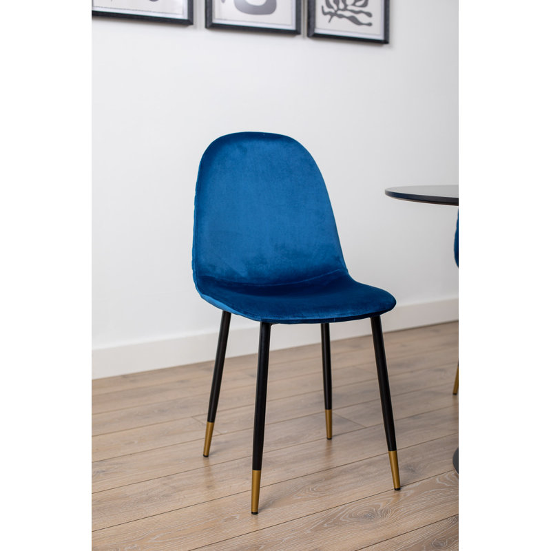 Chaise d'appoint capitonnée en velours, Gris