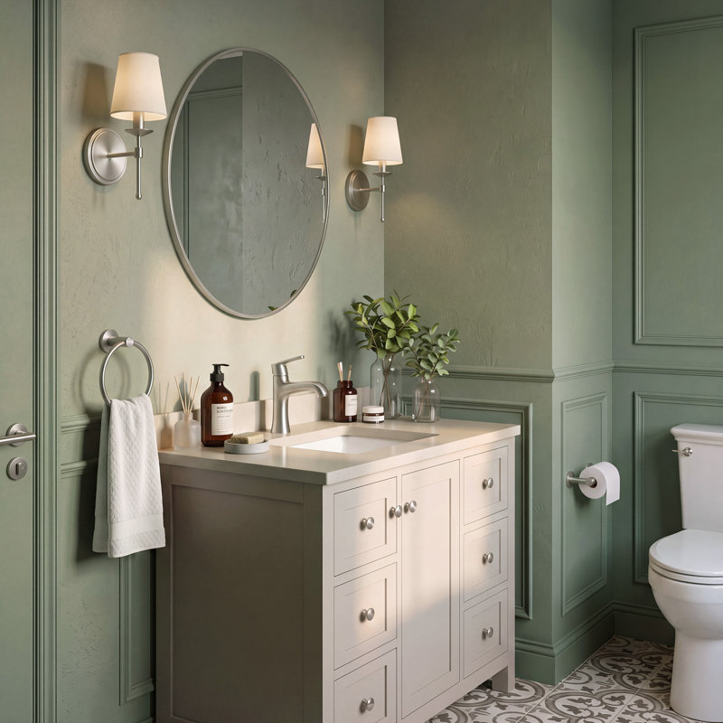 Ensemble de quincaillerie de salle de bain 2 pièces Celestine, Nickel brossé