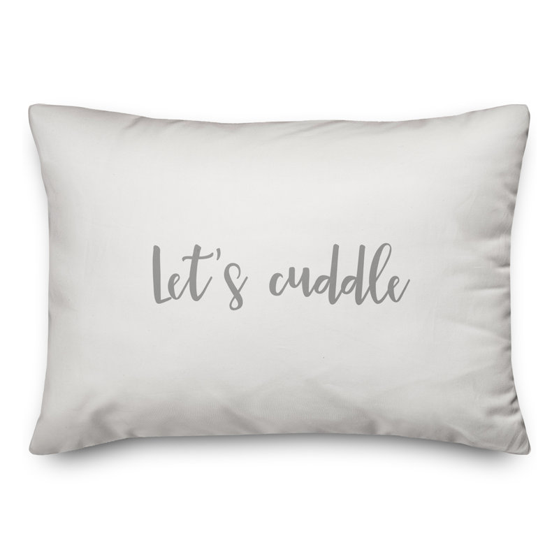 Throw Pillow, Gray/White