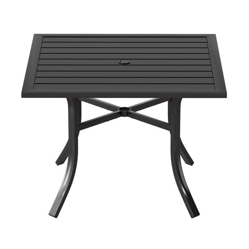 Table d'appoint d'extérieur rectangulaire, H 28,3 po x l 37 po x P 37 po