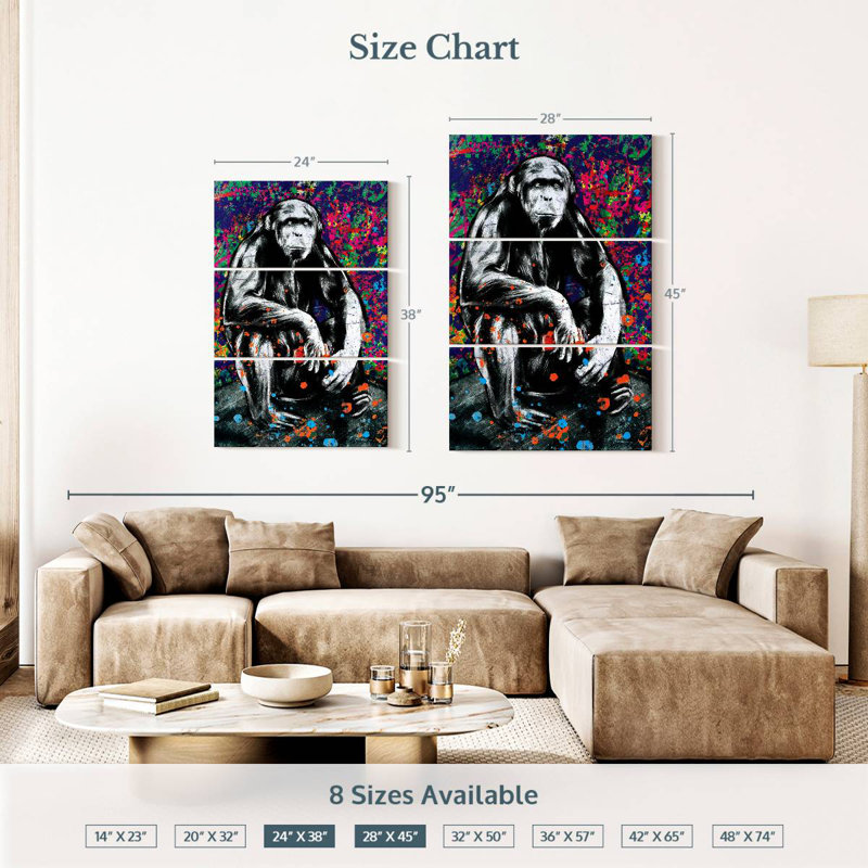 Hip Monkey, 38" H x 24" W