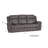 Precita 83.5" Wide  Oversized Faux Leather Manual Reclining Sofa With Center Drop Down And  Hidden Storage