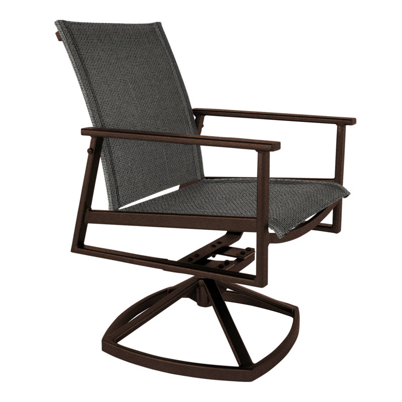 Marin Outdoor Rocker Chair, Logan Graphite, Copper Creek