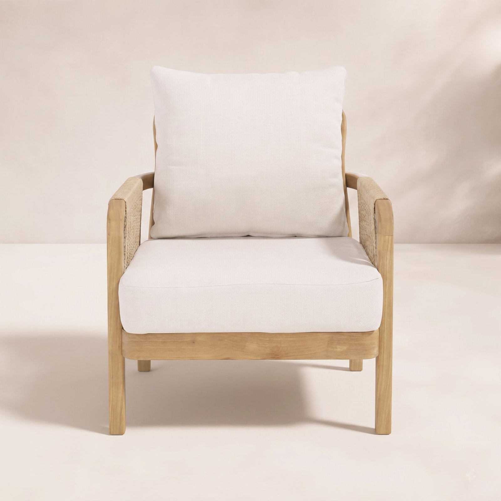 Tweedy Teak Patio Lounge Chair