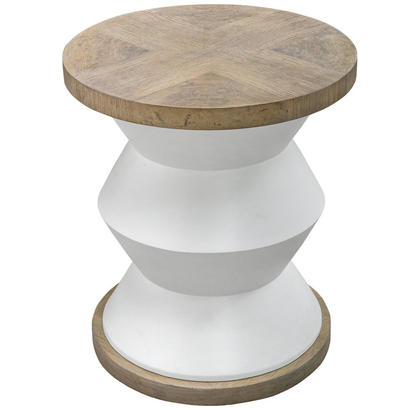 Corrigan Studio Spool Geometric Side Table