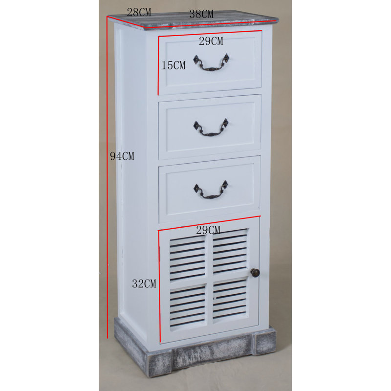 Sturbridge 38cm W 3 - Drawer Chest of Drawers