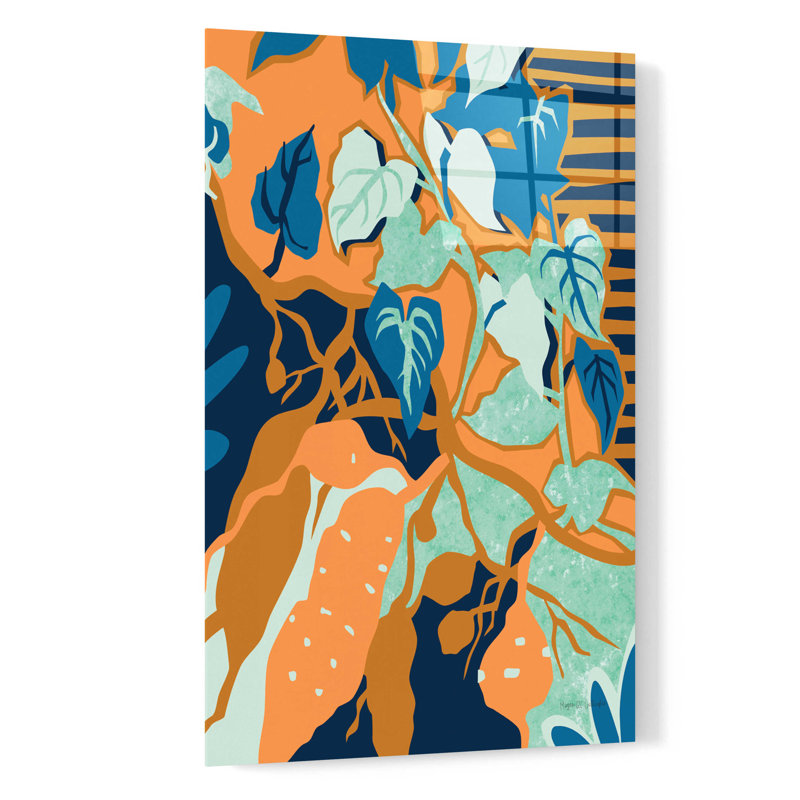"Yams" par Megan Gallagher, art mural en verre acrylique "par Megan Gallagher, H 24 po x l 16 po x P 0,2 po