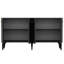 Console élégante, anthracite et or, panneau de particules recouvert de mélamine à 100%, épaisseur: 0,7 pouce | Conception moderne pour le salon et le vestibule, solution de rangement durable et élégante-978737600