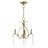 Maines 3 - Light Candle Style Classic Chandelier with Crystal Accents
