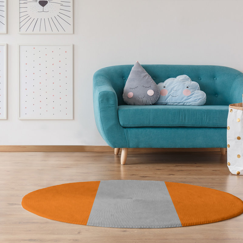 Chenille Indoor Rug, Round 5'