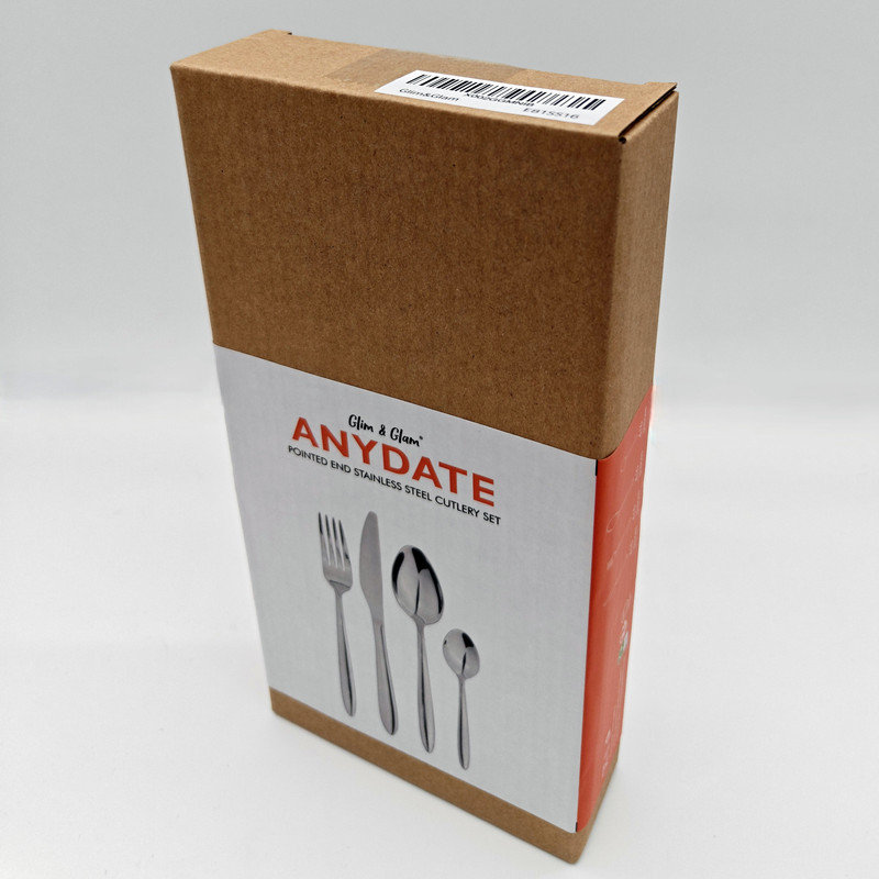 Cutlery Set Fork Spoon 32pc Sets Anydate Pointed End