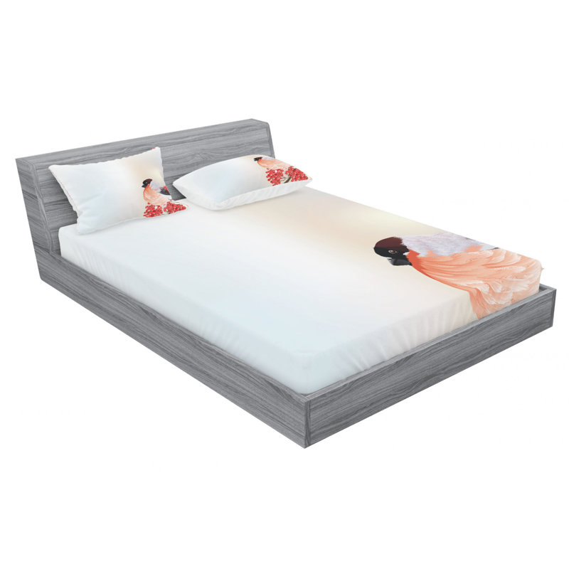 Microfiber Sheet Set, Queen Sheet Set with Fitted Sheet