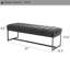 Genuine Leather Upholstered Bench-1314316922