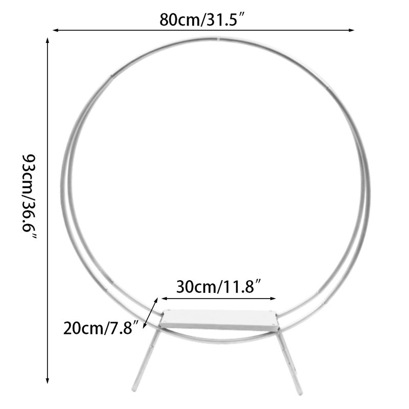 Présentoir à gâteau de mariage 80Cm, Argent argent