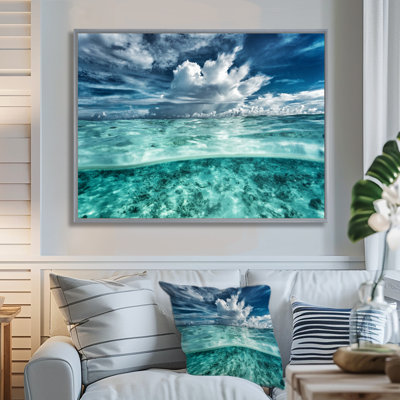 " Amazing Underwater Seascape And Clouds "