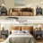 Modern Fluted 1-Drawer Nightstand With Open Shelf Storage-1429013505