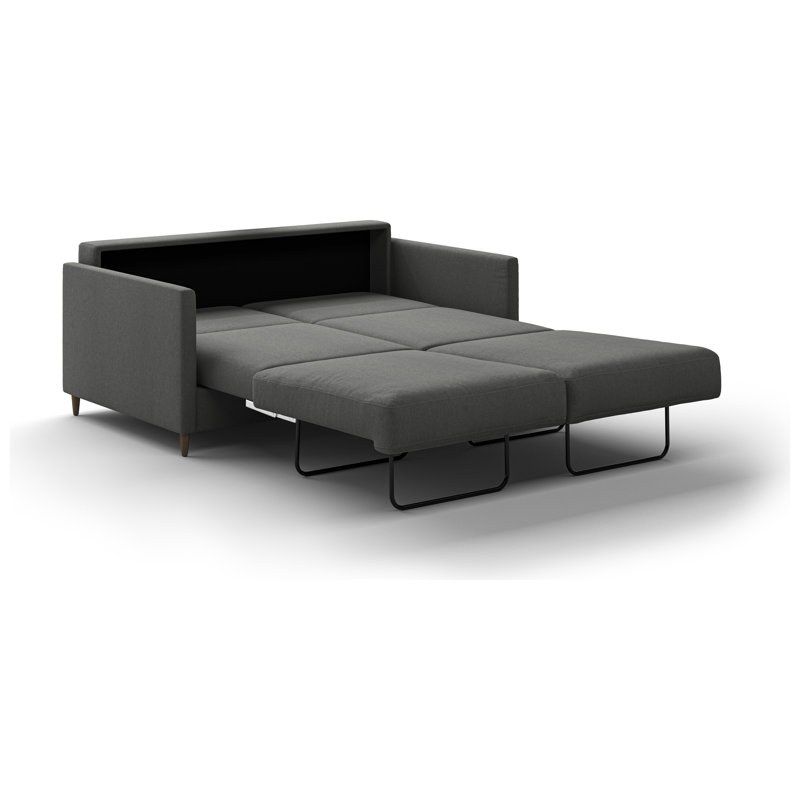 Elfin Loveseat Sleeper, Black, 32.75" H x 59" W x 39.75" D